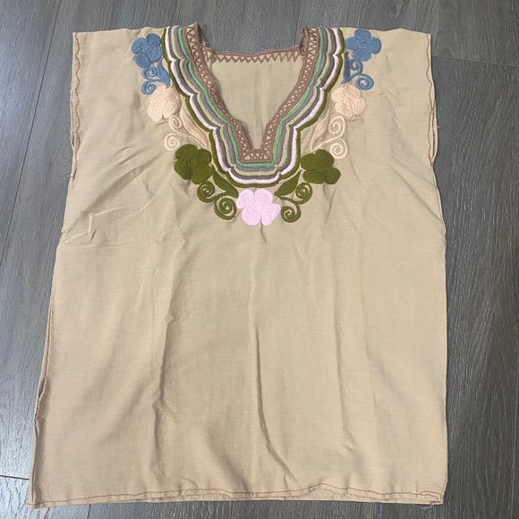 New🌸🪷🌾🇲🇽Mexican Traditional Embroidered Blouse - Picture 1 of 4